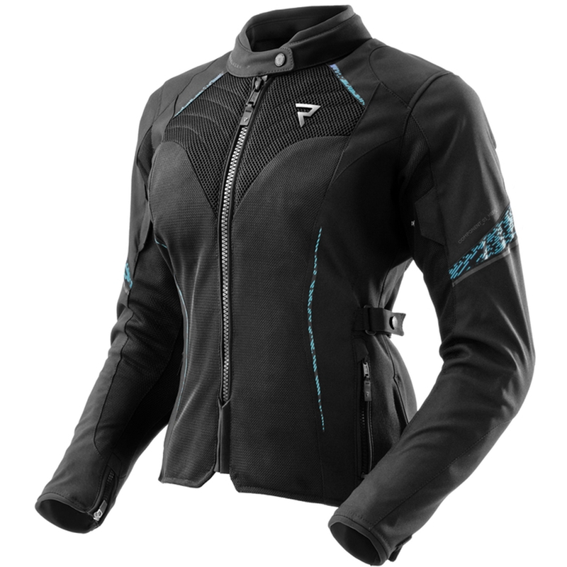 Ženska motoristična jakna Rebelhorn Jax black-mint