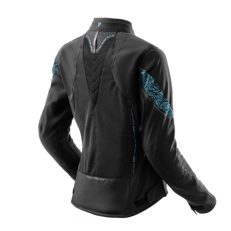 Ženska motoristična jakna Rebelhorn Jax black-mint