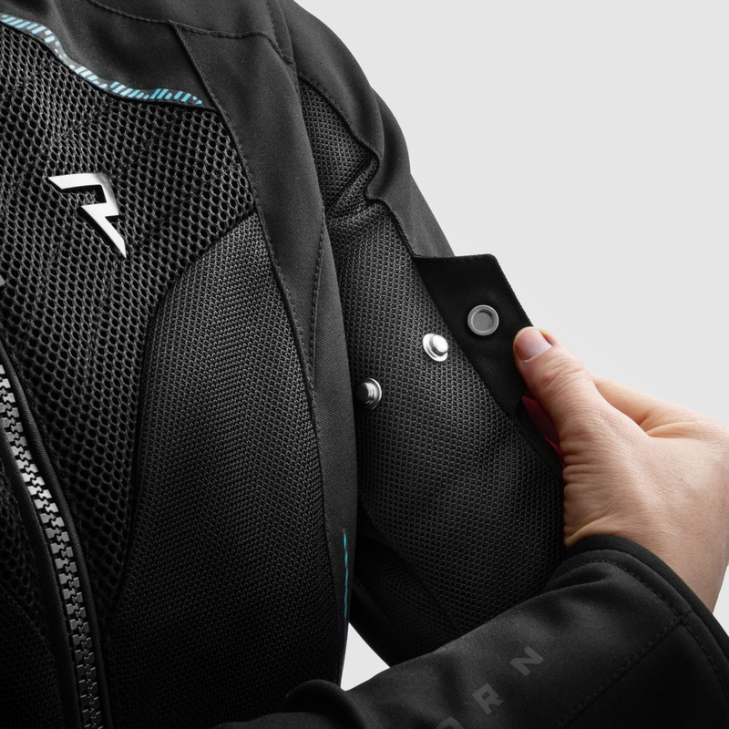 Ženska motoristična jakna Rebelhorn Jax black-mint