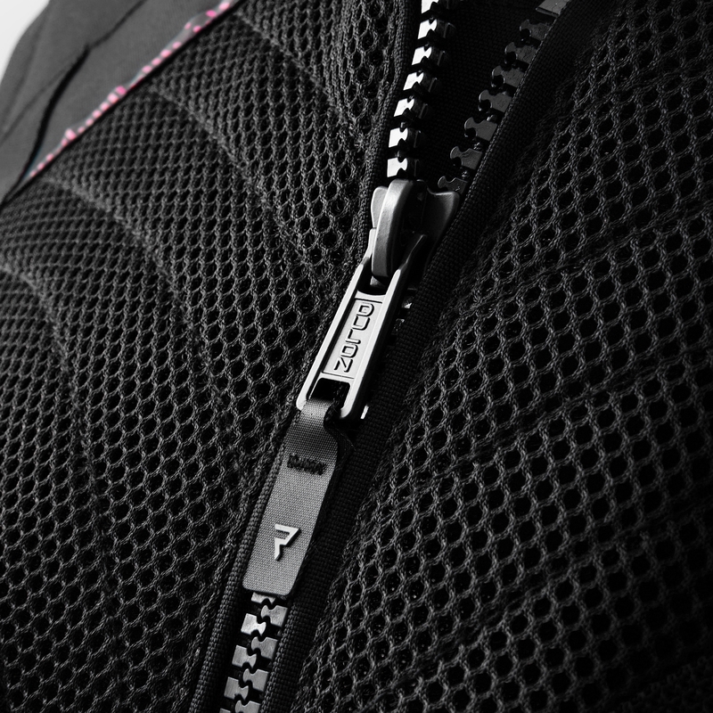 Ženska motoristična jakna Rebelhorn Jax črno-roza