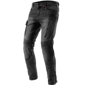 Mono podaljšane motoristične kavbojke Rebelhorn Vandal Washed Black