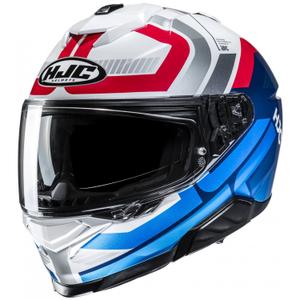 HJC i71 Viz MC21 belo-modra-rdeča integralna motoristična čelada
