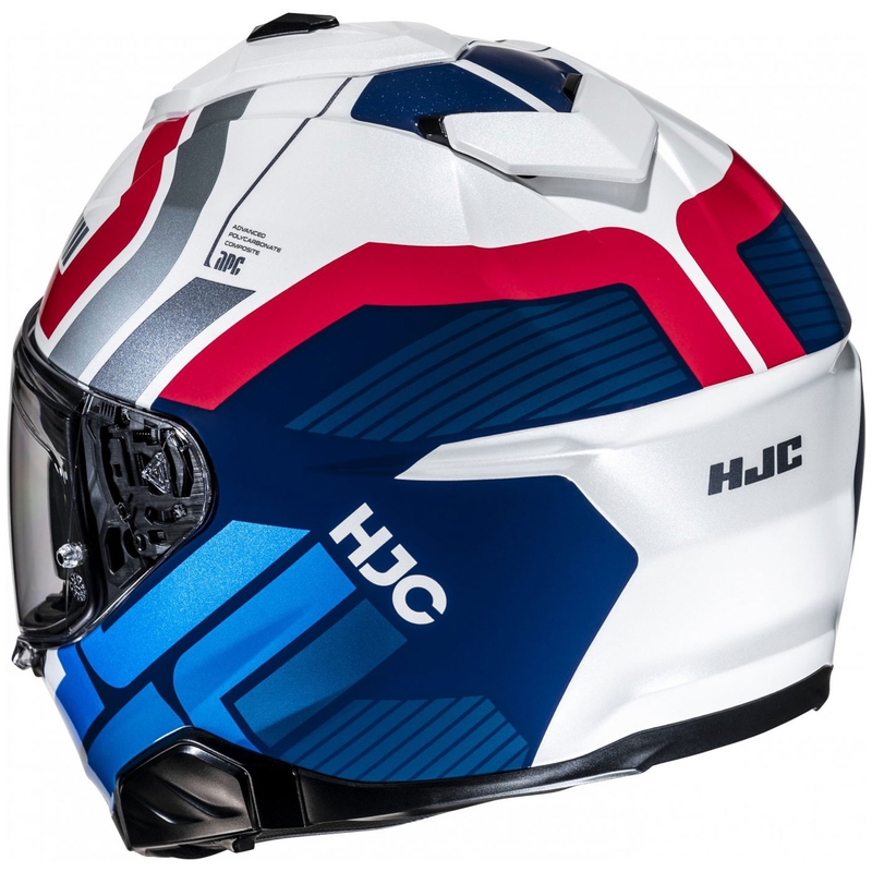 HJC i71 Viz MC21 belo-modra-rdeča integralna motoristična čelada