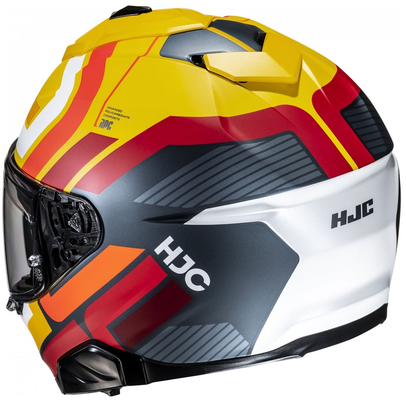 HJC i71 Viz MC3SF rumeno-rdeča-črna integralna motoristična čelada