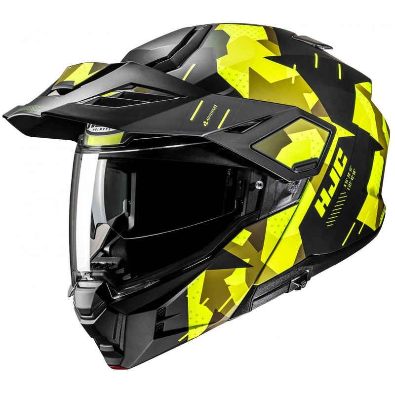 Motoristična čelada HJC i80 Roki MC3HSF, fluo rumeno-črna