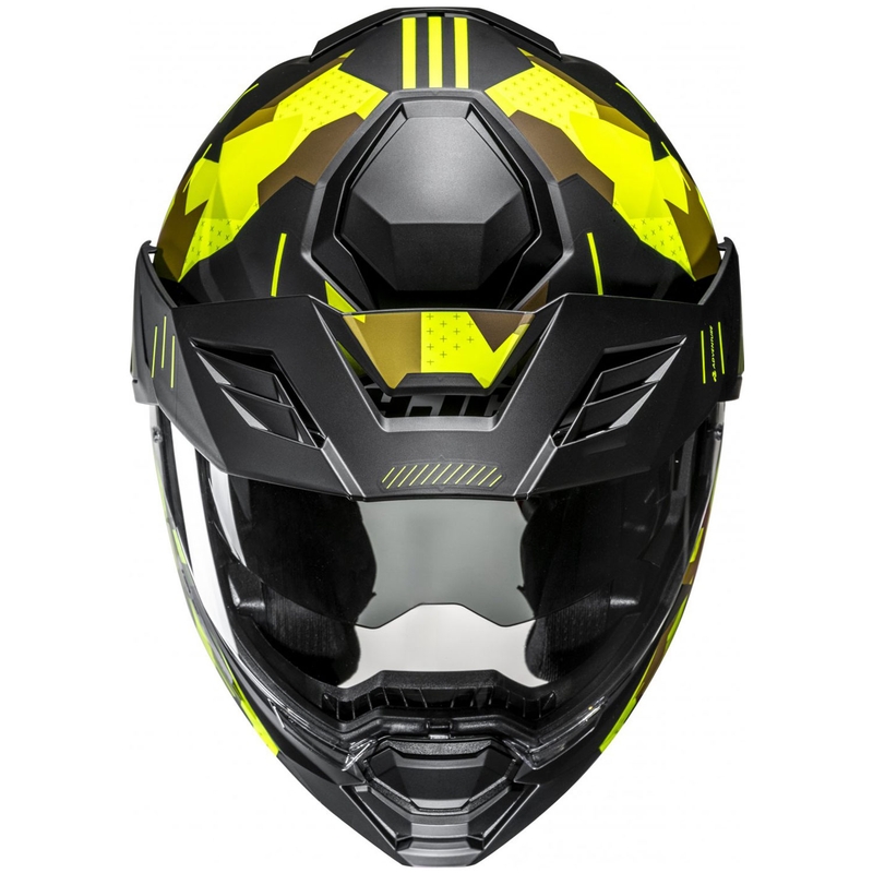 Motoristična čelada HJC i80 Roki MC3HSF, fluo rumeno-črna
