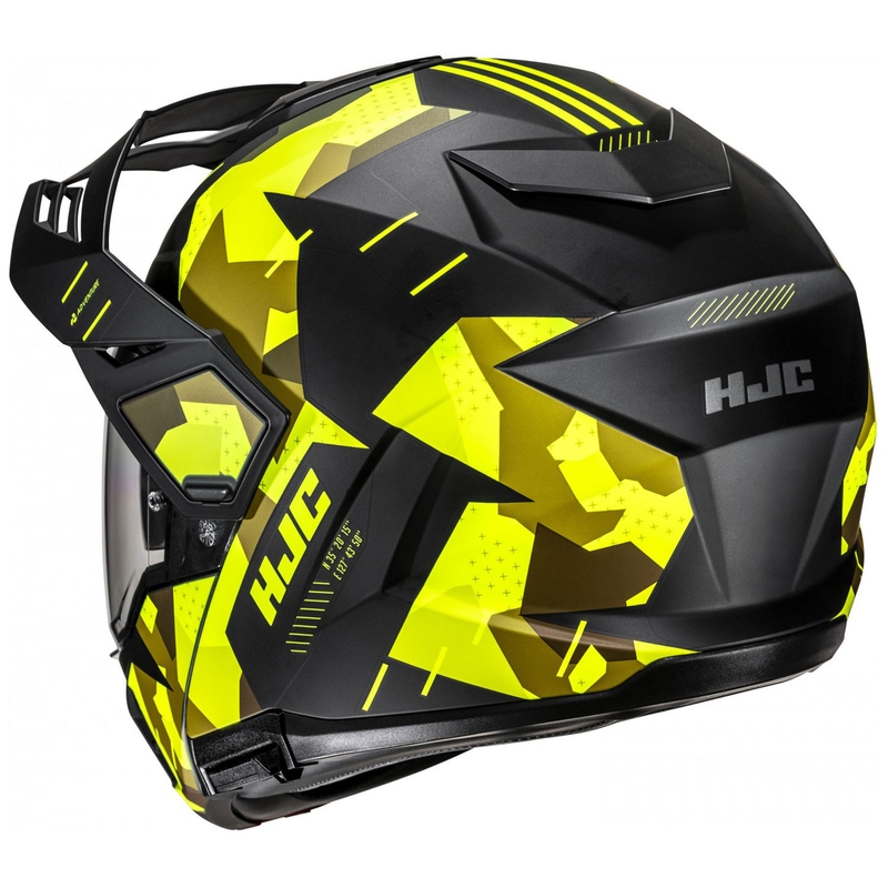 Motoristična čelada HJC i80 Roki MC3HSF, fluo rumeno-črna