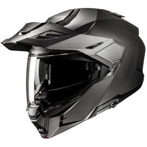 Motoristična čelada na preklop HJC i80 Solid Semi Flat iz titana