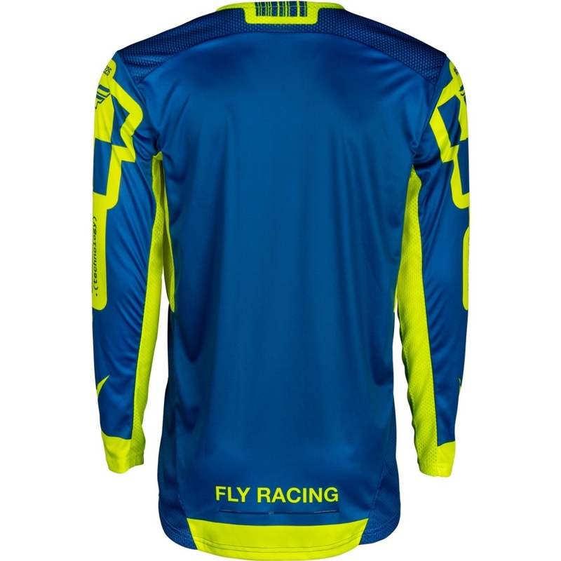 Motokros dres FLY Racing Lite Lancer modro-fluo rumen