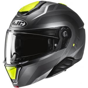 HJC i91 Arven MC3HSF preklopna motoristična čelada siva-črna-fluo rumena