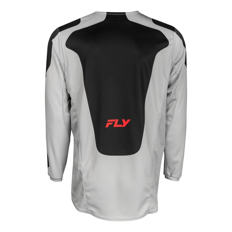 Motokros dres FLY Racing Kinetic Sym sivo-rdeče-črn