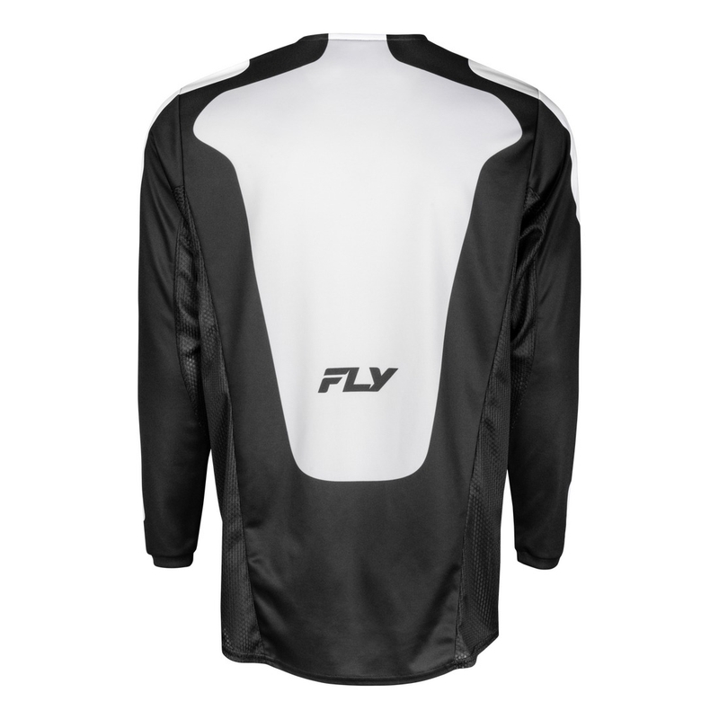 Motokros dres FLY Racing Kinetic Sym črno-bel