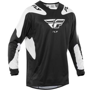Motokros dres FLY Racing Kinetic Sym črno-bel
