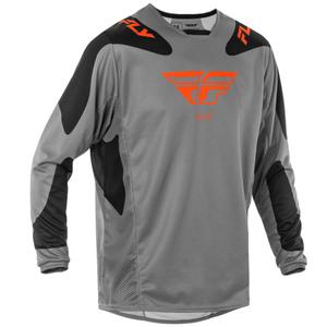 Motokros dres FLY Racing Kinetic Sym sivo-oranžno-črn