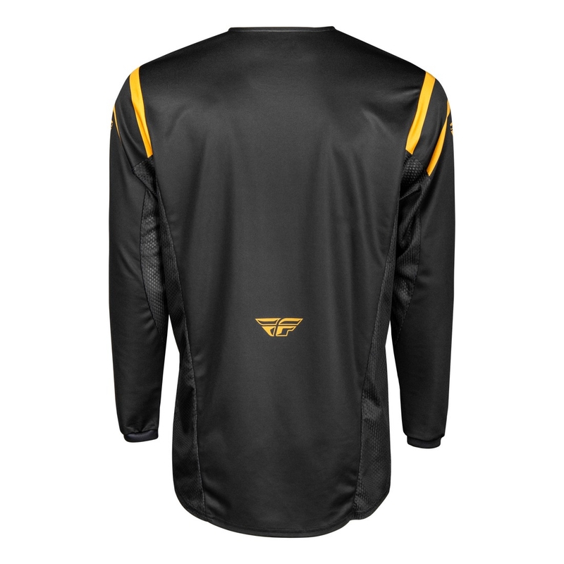 Motokros dres FLY Racing Kinetic Center črno-zlat