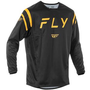 Motokros dres FLY Racing Kinetic Center črno-zlat
