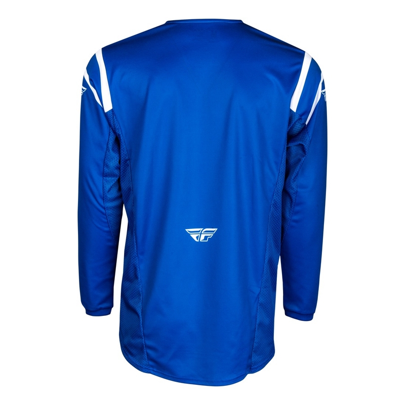 Motokros dres FLY Racing Kinetic Center modro-bel