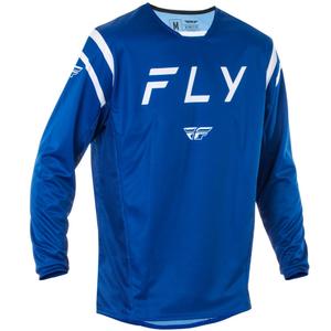 Motokros dres FLY Racing Kinetic Center modro-bel