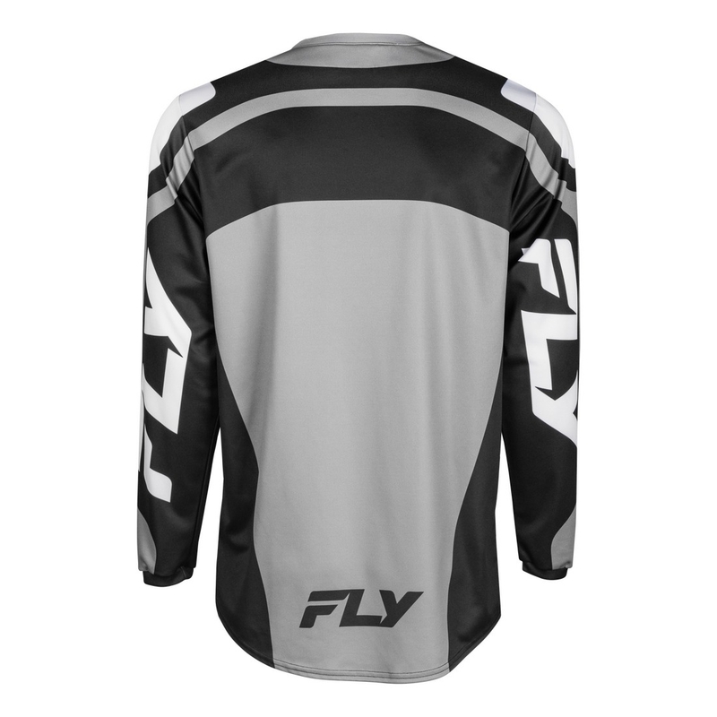 Motokros dres FLY Racing F-16 sivo-črno-bel