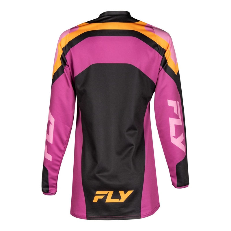 FLY Racing F-16 ženski motokros dres črno-rumen