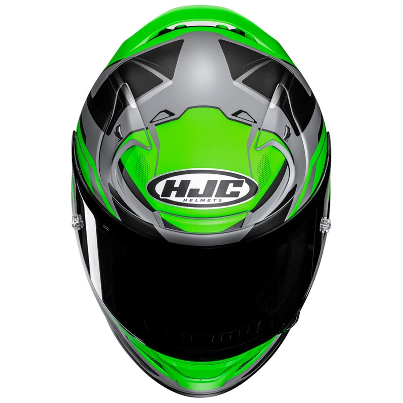 Celoobrazna motoristična čelada HJC RPHA 12 Brels MC4HSF zeleno-sivo-črna
