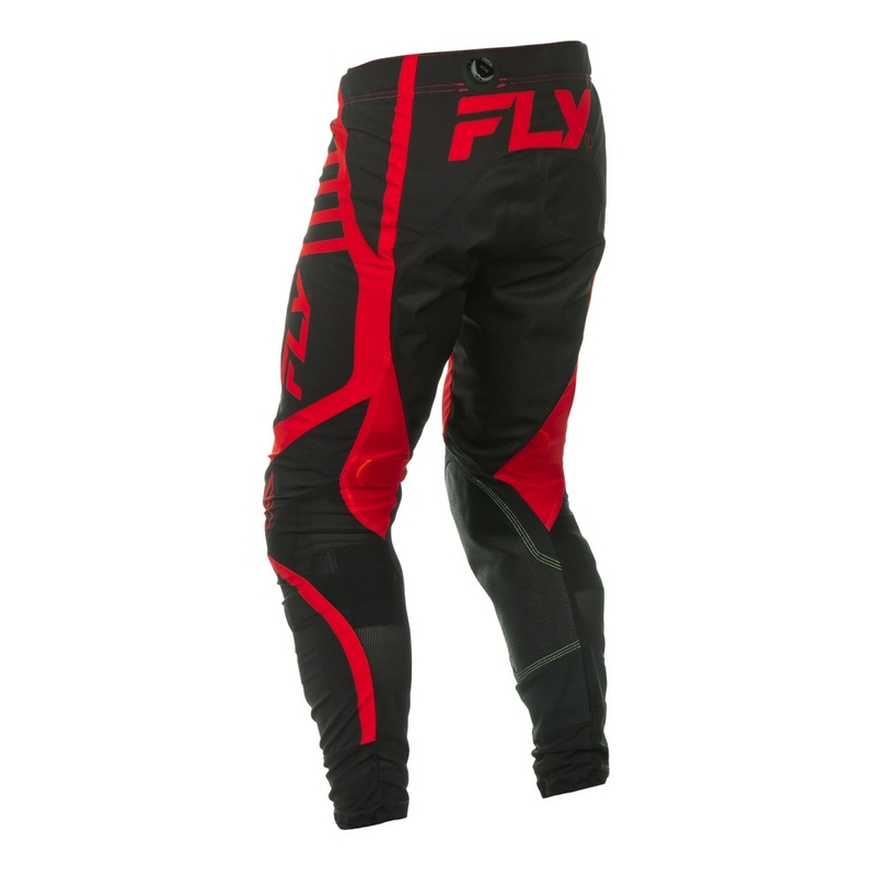 Motokros hlače FLY Racing Lite črno-rdeče