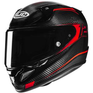 Integralna motoristična čelada HJC RPHA 12 CARBON Keres MC1 črno-rdeča