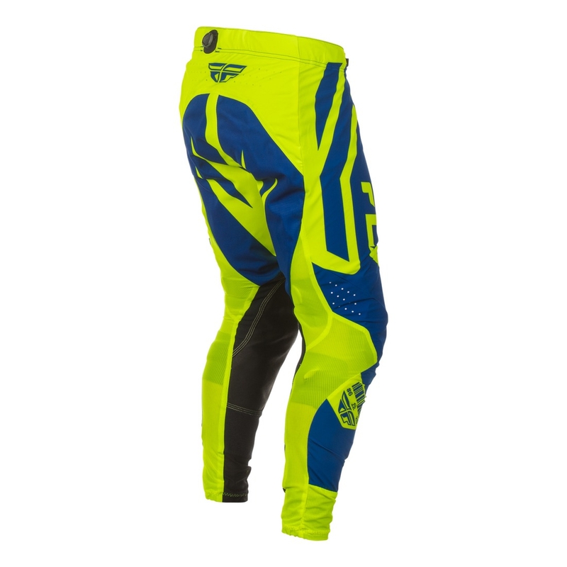 Motokros hlače FLY Racing Lite Lancer modro-fluo rumene