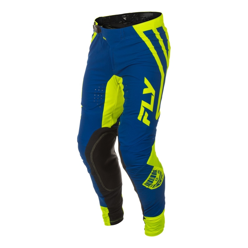 Motokros hlače FLY Racing Lite Lancer modro-fluo rumene