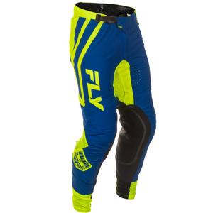 Motokros hlače FLY Racing Lite Lancer modro-fluo rumene