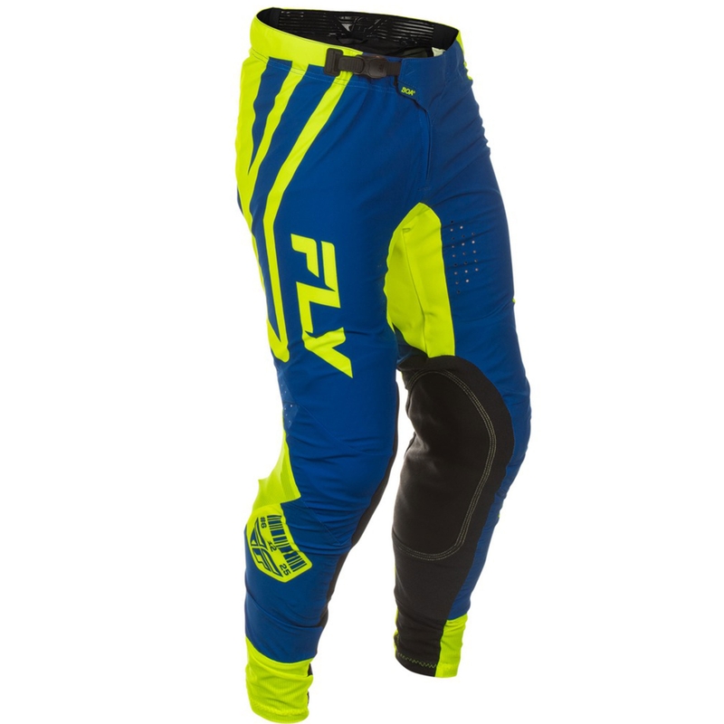 Motokros hlače FLY Racing Lite Lancer modro-fluo rumene