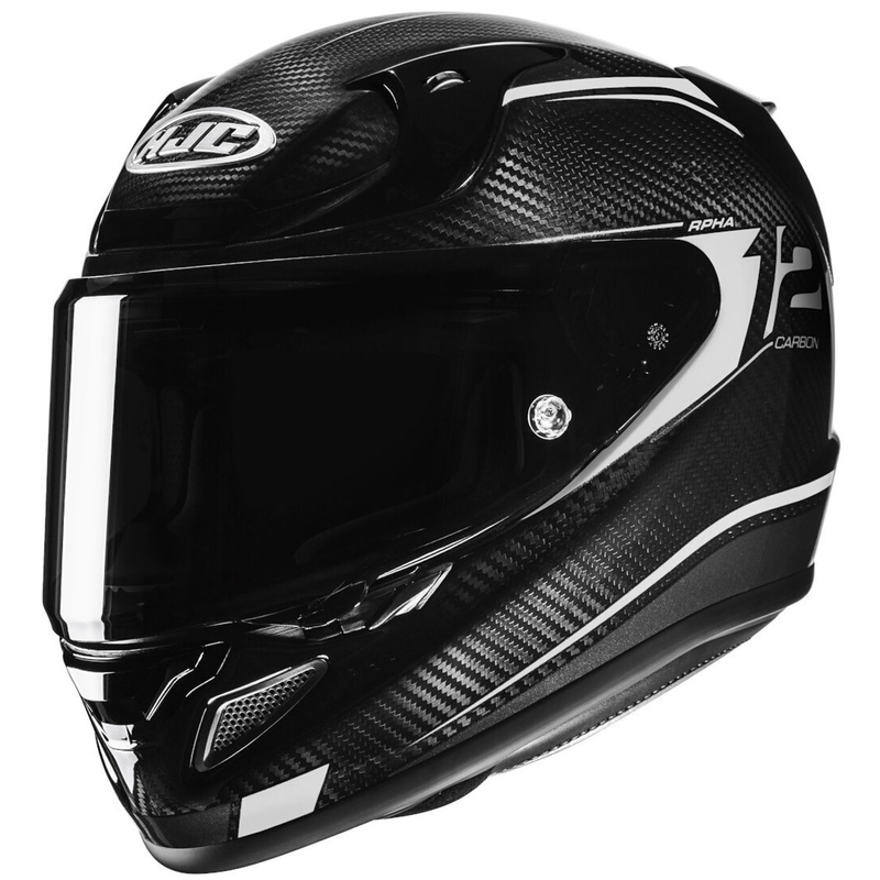Celotna motoristična čelada HJC RPHA 12 CARBON Keres MC5 črno-bela