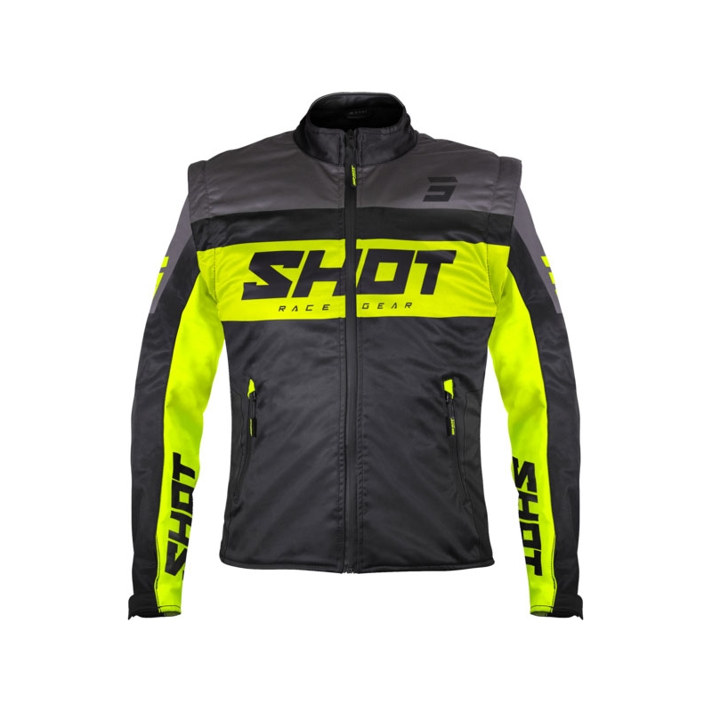 Softshell jakna Shot Softshell Lite black-fluo yellow