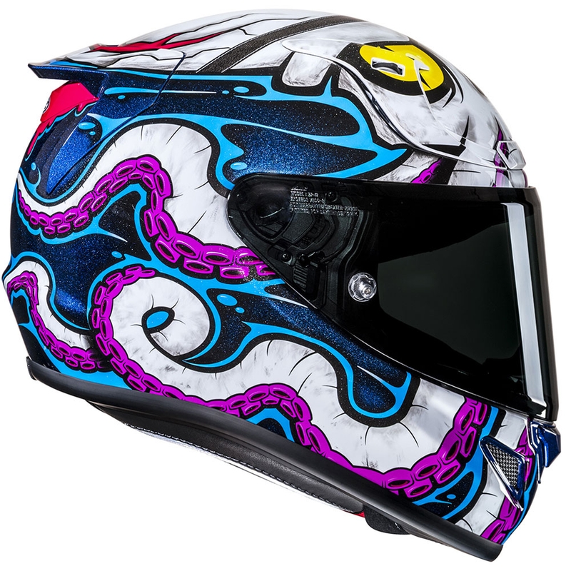 HJC RPHA 12 Kraken MC28 belo-modra-črna integralna motoristična čelada