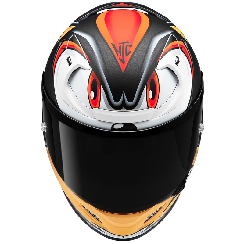 HJC RPHA 12 Shadow The Hedgehog MC1SF Full Face motoristična čelada črno-rdeča-oranžna razprodaja