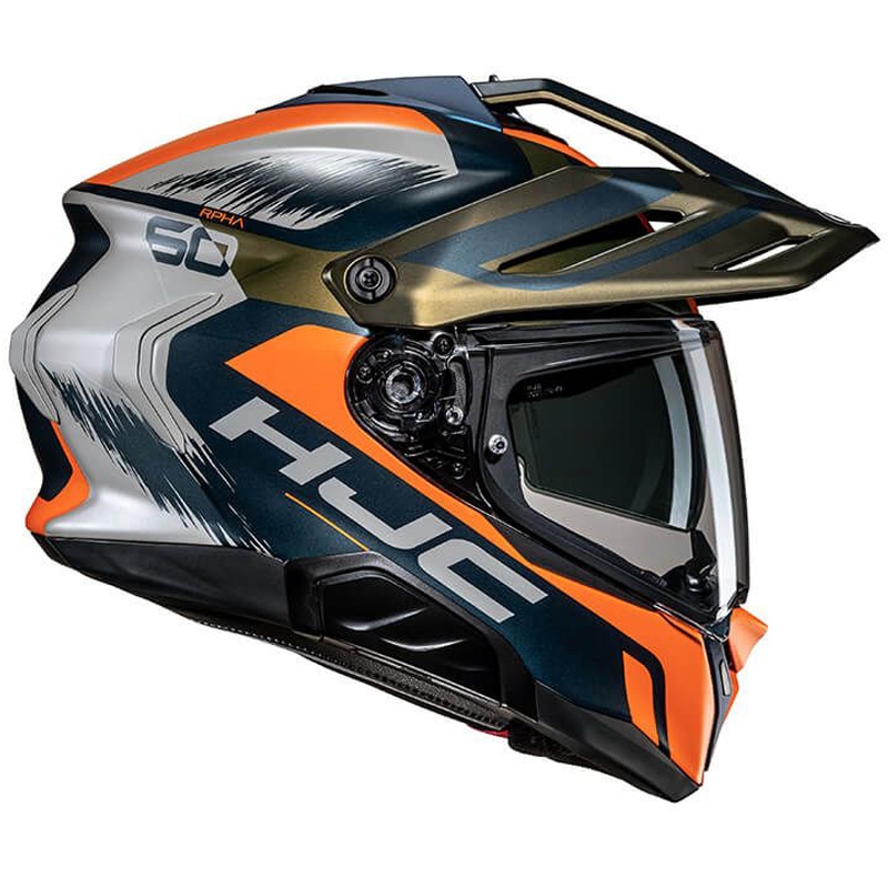 Enduro motoristična čelada HJC RPHA 60 Quid MC47SF modro-sivo-oranžna