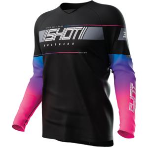 Otroška majica za motokros Shot Indy black razprodaja
