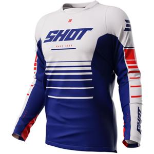 Motokros majica Shot Devo Peak modra razprodaja