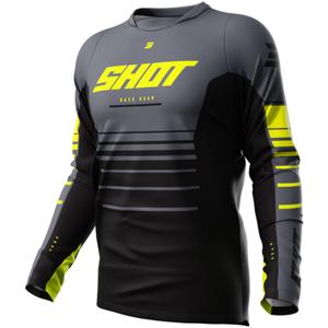 Motokros majica Shot Devo Peak fluo rumena razprodaja
