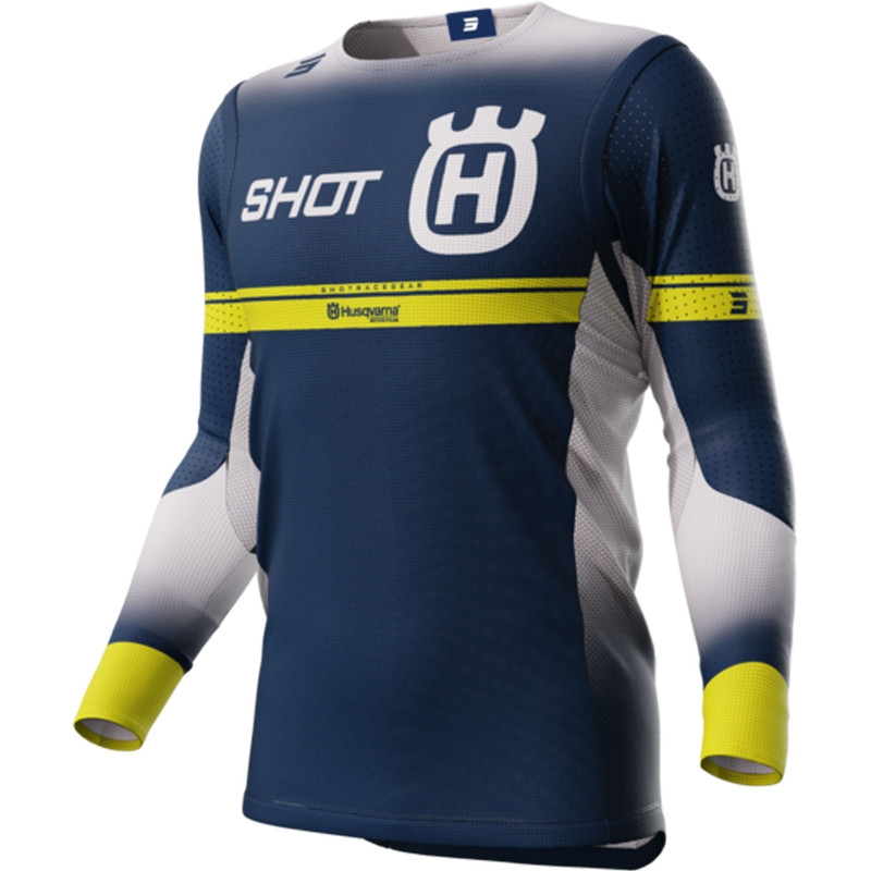 Prodam motokros dres Shot Aerolite Husqvarna LE modra razprodaja