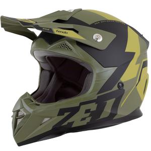 Motokros čelada ZED X1.9 Tendo temno zelena-svetlo zelena