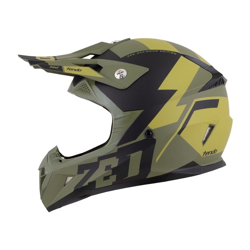 Otroška motokros čelada ZED X1.9 Tendo temno zelena-svetlo zelena