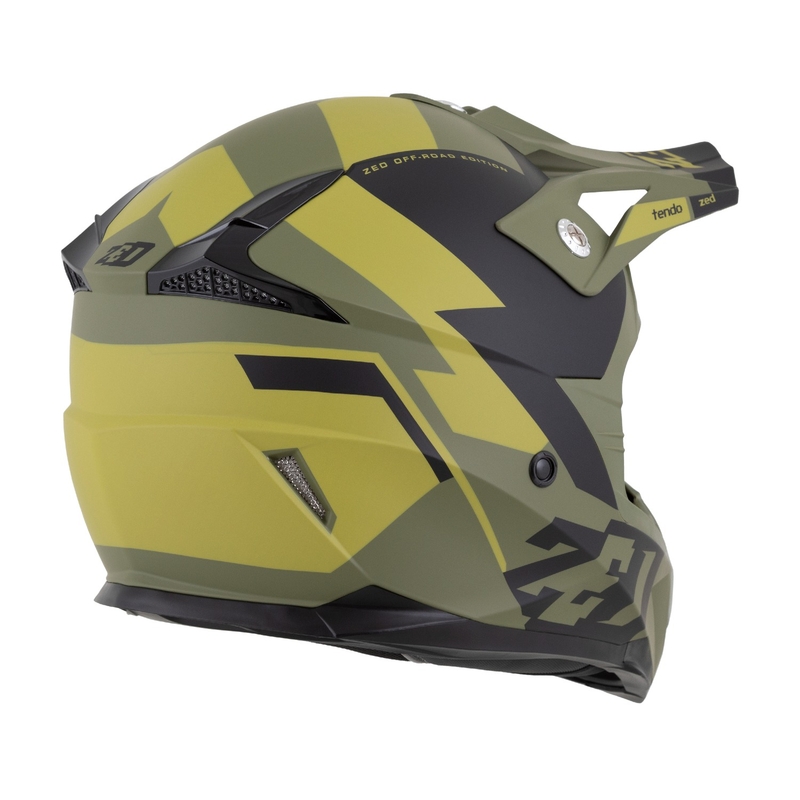 Otroška motokros čelada ZED X1.9 Tendo temno zelena-svetlo zelena