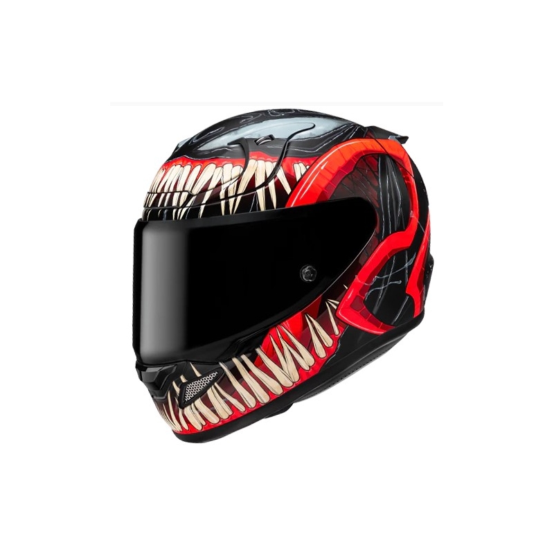 Črno-rdeča celoobrazna čelada HJC RPHA 12 Venom 3 Marvel