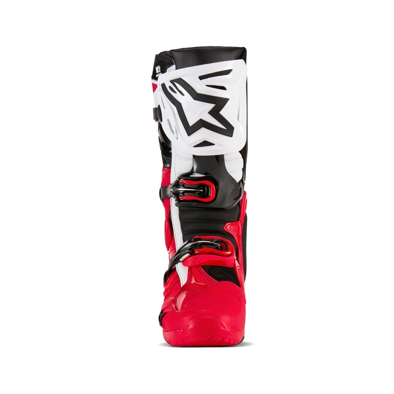 Motoristični škornji Alpinestars Tech 10 Enduro rdeče-črno-beli
