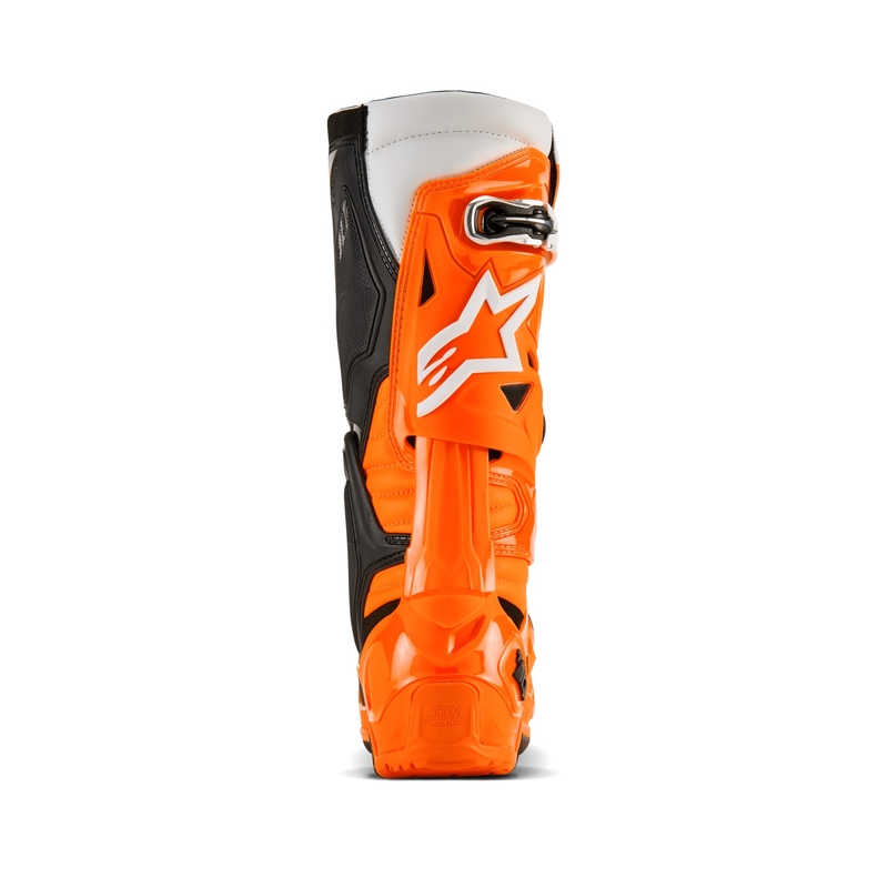 Motoristični škornji Alpinestars Tech 10 Enduro fluo oranžno-črno-beli