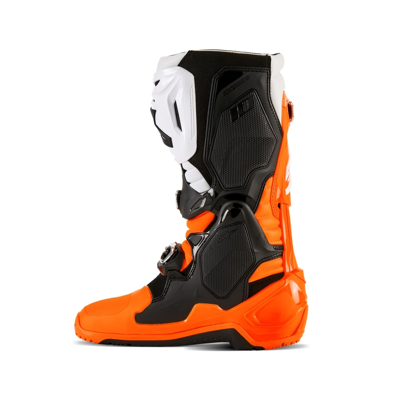 Motoristični škornji Alpinestars Tech 10 Enduro fluo oranžno-črno-beli
