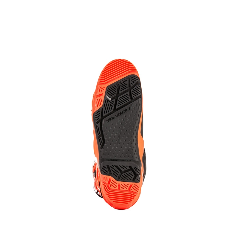 Motoristični škornji Alpinestars Tech 10 Enduro fluo oranžno-črno-beli