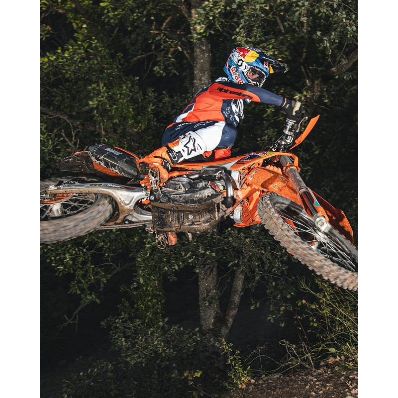 Motoristični škornji Alpinestars Tech 10 Enduro fluo oranžno-črno-beli