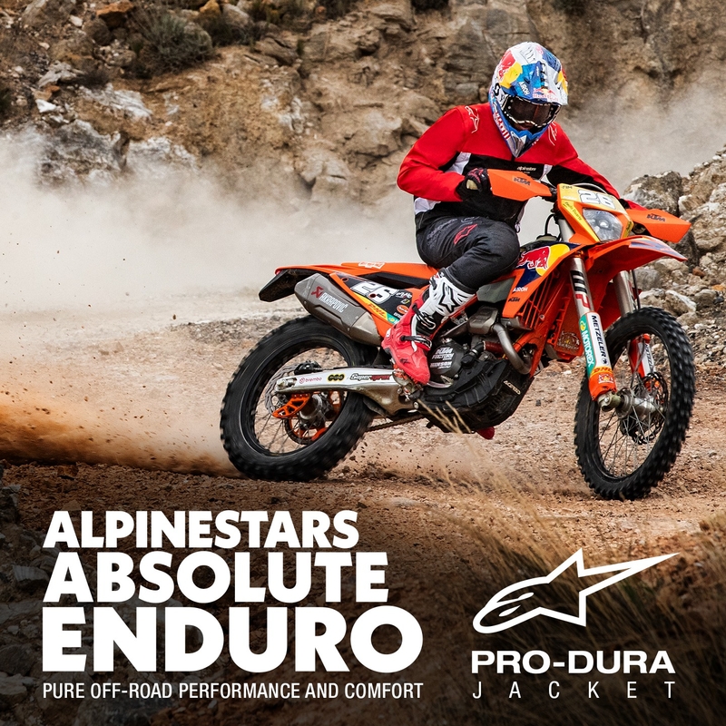 Alpinestars PRO-Dura jakna črno-rdeče-bela